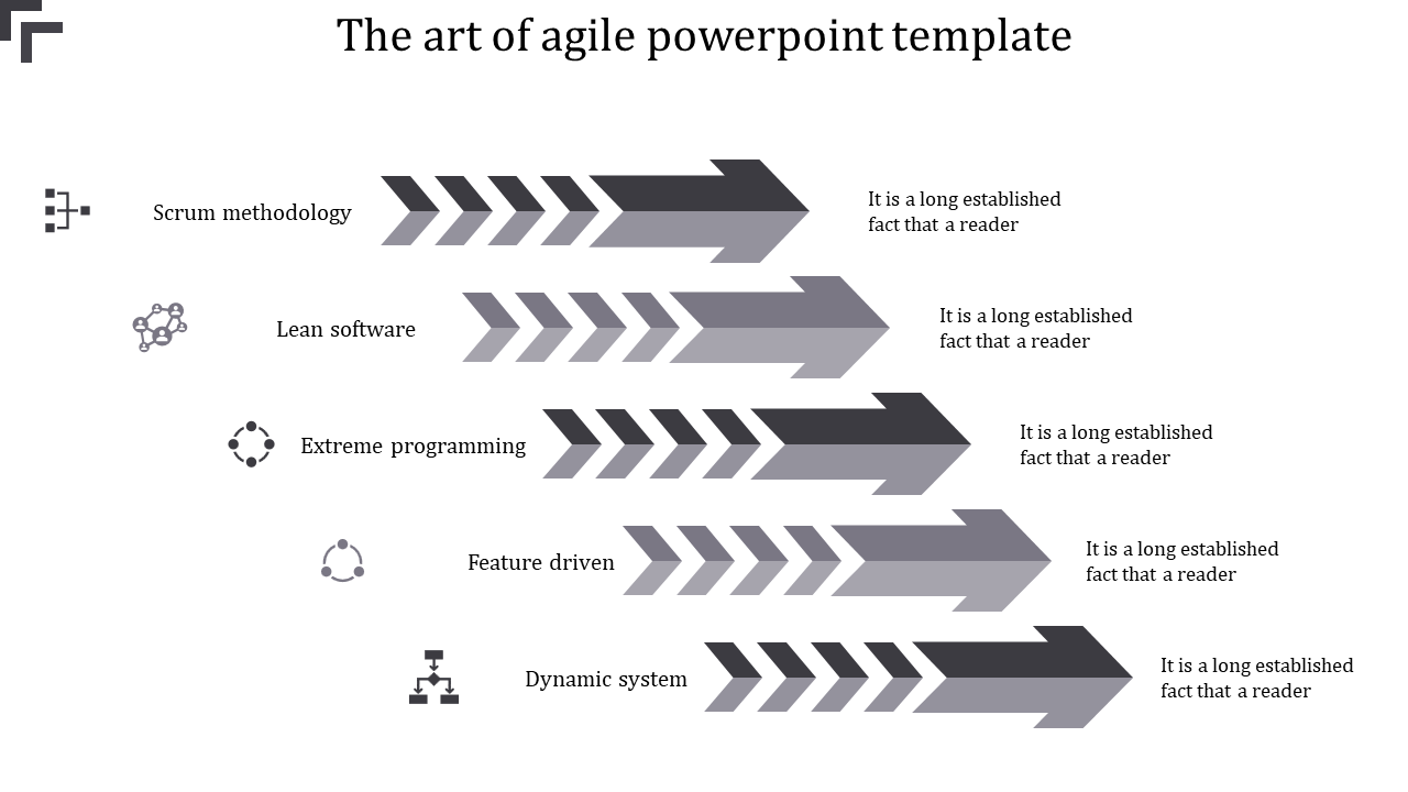 agile powerpoint template-gray